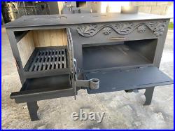 Handmade Wood coal Stove Cooking Large Baking Oven Camping Survival Wood Burning