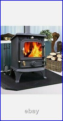 Harmston 5.5KW Multifuel Cast Iron Log Burner Wood Burning Stove Fireplace