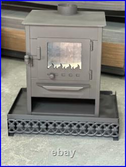 Hearth with Tiny Fireplace Caravan Stove Mini Heating Stove Wood Burning Stove