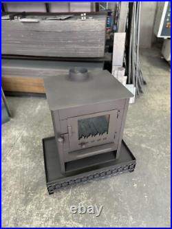 Hearth with Tiny Fireplace Caravan Stove Mini Heating Stove Wood Burning Stove