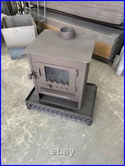 Hearth with Tiny Fireplace Caravan Stove Mini Heating Stove Wood Burning Stove