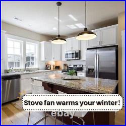 Heat Powered 8 Blade Wood Stove Fan Fireplace Fan for Home Wood Burning Stove