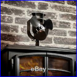 Heat Powered Stove Fan Wood Log Burner Fireplace Eco Friendly M&W