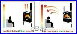 Heat Powered Wood Stove Fan- Ultra Quiet Fireplace Wood Burning Fan Stove Top Fa