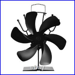 Heat Powered Wood Stove Fan With 6-Blade, Quiet Fireplace Wood Burning Eco-Frien
