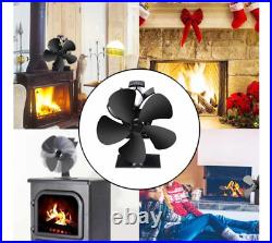 Heat Powered Wood Stove Fan with 5-Blade, Quiet Fireplace Wood Burning Eco-Frien
