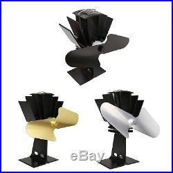 Heat Powered Woodburning Eco Stove Top Fan Choose Your Fan Blade Colour