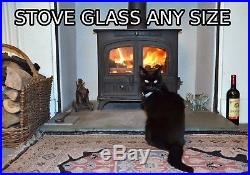 Heat Resistant Stove Glass Cut To Any Size Or Shape Woodburners and Multi Fuel