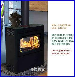 Home-Complete Stove Fan- Heat Powe Fan For Wood Burning Stoves Or S-Quiet And Lo