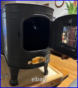 Honma Wood Stove Stainless Steel Black Heat Resistant with Window ASW-60B Honma Wood Stove Stainless Steel Black Heat Resistant with Window ASW-60B