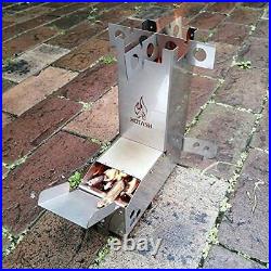 Hot Ash Wood Burning Stainless Steel Rocket Stove Now Weighs 2 Pounds