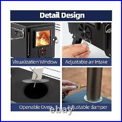Hot Tent Stove, AVOFOREST Wood Burning Stove, Small Wood Stove with 7 Stainless