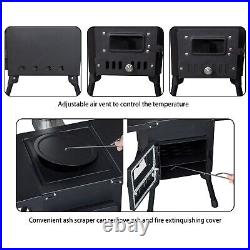 Hot Tent Stove Wood Burning Portable Camping Hiking Heater With Vent Pipe Kit