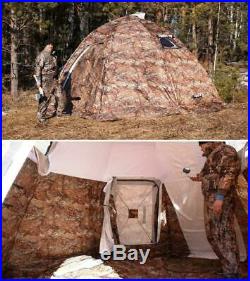 Hot Tent with Wood Burning Stove 4 Season Cold Weather Expedition Camping Tent