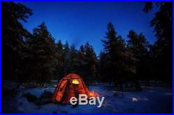 Hot Tent with Wood Burning Stove for 4 Season Outfitter Arctic Hiking Camp