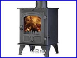 Hunter Hawk 4 Double Sided Multi Fuel Stove Wood Burning Fire 6kW