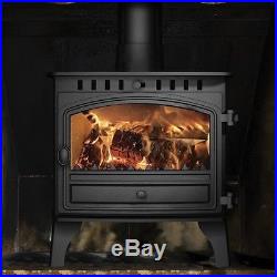 Hunter Herald 8 Central Heating Stove New Double Multi Fuel Wood Burning Fire
