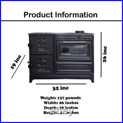 Iron Wood Cook Stove with Oven Wood Burning Stove Range Stove