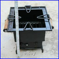 Iron wood Coal Square burning Kitchen use stove Sigri Fire pit Portable