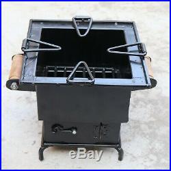 Iron wood Coal Square burning Kitchen use stove Sigri Fire pit Portable India