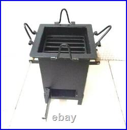Iron wood Coal burning Kitchen use stove Sigri Fire pit Portable India