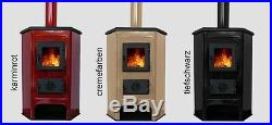 - JS 10kW Red Woodburning Corner Stove Free Delivery to UK Mainland