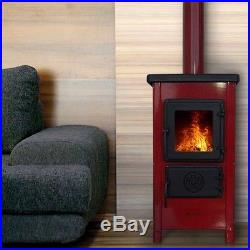 - JS Red Enamel 5.4kW Woodburning Stove Free Delivery to UK Mainland