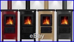 - JS Red Enamel 5.4kW Woodburning Stove Free Delivery to UK Mainland