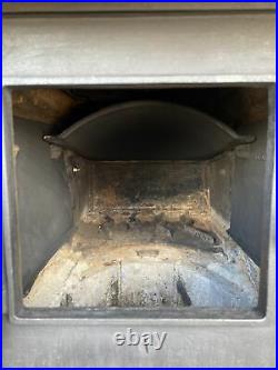 Jotul 453 Classic Cast Iron Wood Burning Stove White Enamel 5 Rear Flue Exit