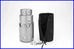 Keith Titanium Ti3070 Nesting Camp Set Plastic-Free Bottle, Mug & Wood Stove Keith Titanium Ti3070 Nesting Camp Set Plastic-Free Bottle, Mug & Wood Stove