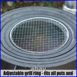 LITAITAI Wood Burning Stove, Heavy-Duty Rocket Stove, Windproof Stove(43cm/16.9in)