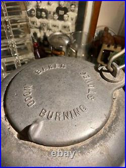 Large vintage / antique aluminum BAKER kettle for wood burning stoves