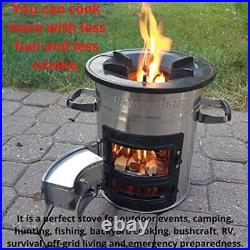Light Me Bright Wood Burning Stove Portable Stove Outdoor Wood Stove Rocket