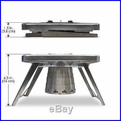 Lightweight Collapsible Stainless Steel Wood Burning Camping Stove