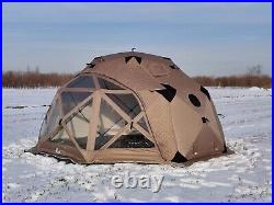 Lightweight Round Cabin Dome Sauna Tent Kit With Wood Burning Rock Stove