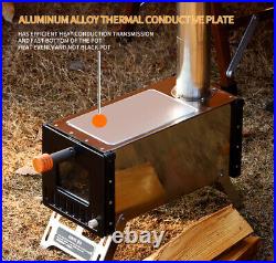 Lightweight Winter Hot Tent Camping Wood Stove Bushcraft Firewood Stove Chimney