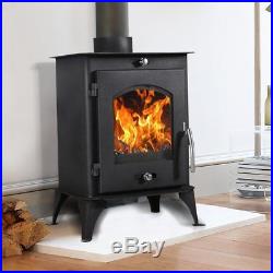 Lincsfire Nettleham 7.56KW Modern Log Burner Multifuel Wood Burning Stove