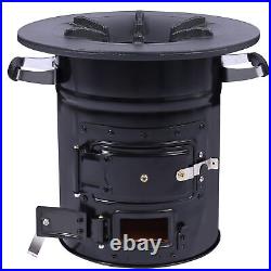 Lineslife Rocket Stove Wood Burning Portable for Backpacking, Charcoal Camping S