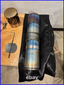 LiteOutdoors large and small titanium stove and chimney