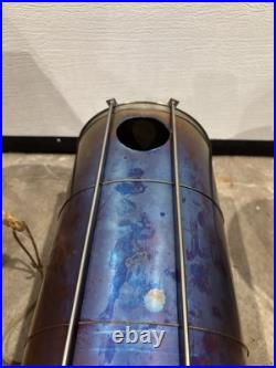 LiteOutdoors large and small titanium stove and chimney