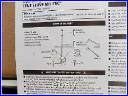 MILTEC Outdoor Camping Hunting BUSHCRAFT Complete TENT STOVE M Size (New)