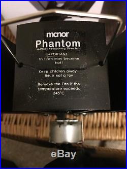 Manor Fire Phantom Stove Fan Log Wood Burning Cooling Fan 3285
