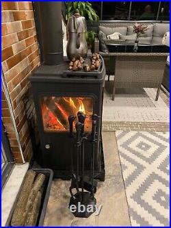 Metal wood stove, wood burning fireplace, for patio, tiny house, cabin