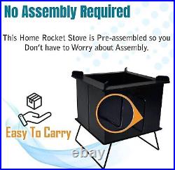 Mini Wood Stove Outdoor Camping Wood Burning Stove As Heater Carbon Steel