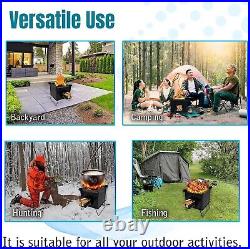 Mini Wood Stove Outdoor Camping Wood Burning Stove As Heater Carbon Steel