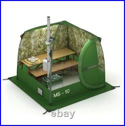 Mobiba Mobile Sauna MB-10 (3-4 pers.) + Wood Heater-Stove Mediana-5, Siberia