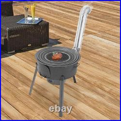 Multi-function Wood Burning Stove Portable Charcoal Camping Cooker for Outdoor