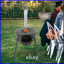 Multi-function Wood Burning Stove Portable Charcoal Camping Cooker for Outdoor