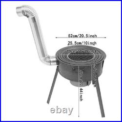 Multifunction Wood Burning Stove, Portable Charcoal Stove, Camping Stove