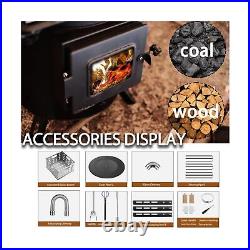 Multifunctional Enamel Wood Burning Stove, Portable Wood Stove Tent Heaters